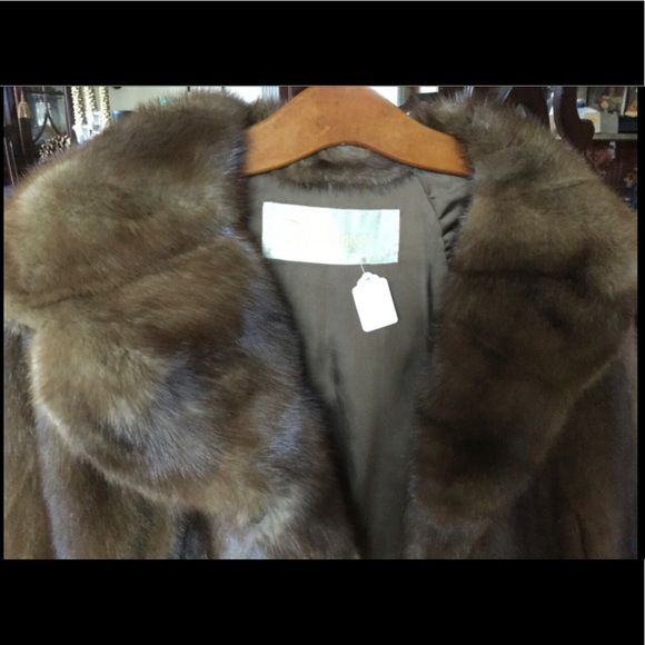 Vintage MINK Fur CAPE Stole Autumn Haze S/M/L-OS - Picture 3 of 12